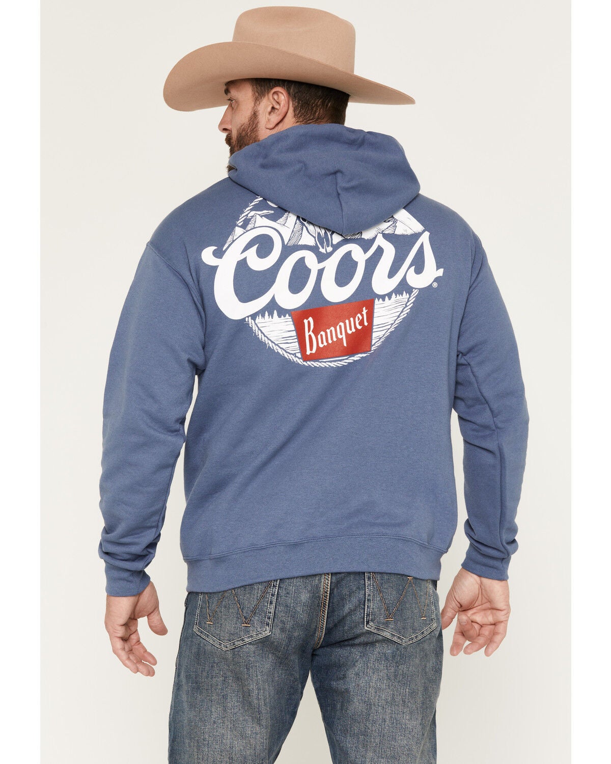 Men's Coors Boot Barn Exclusive Skull Mountain Graphic Hooded Sweatshi