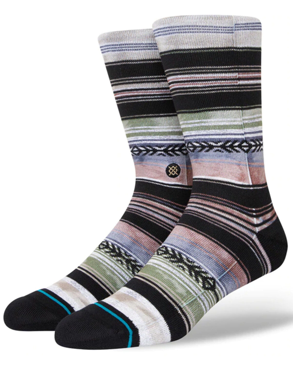 Men's Stance Reykir Geo Stripe Crew Socks