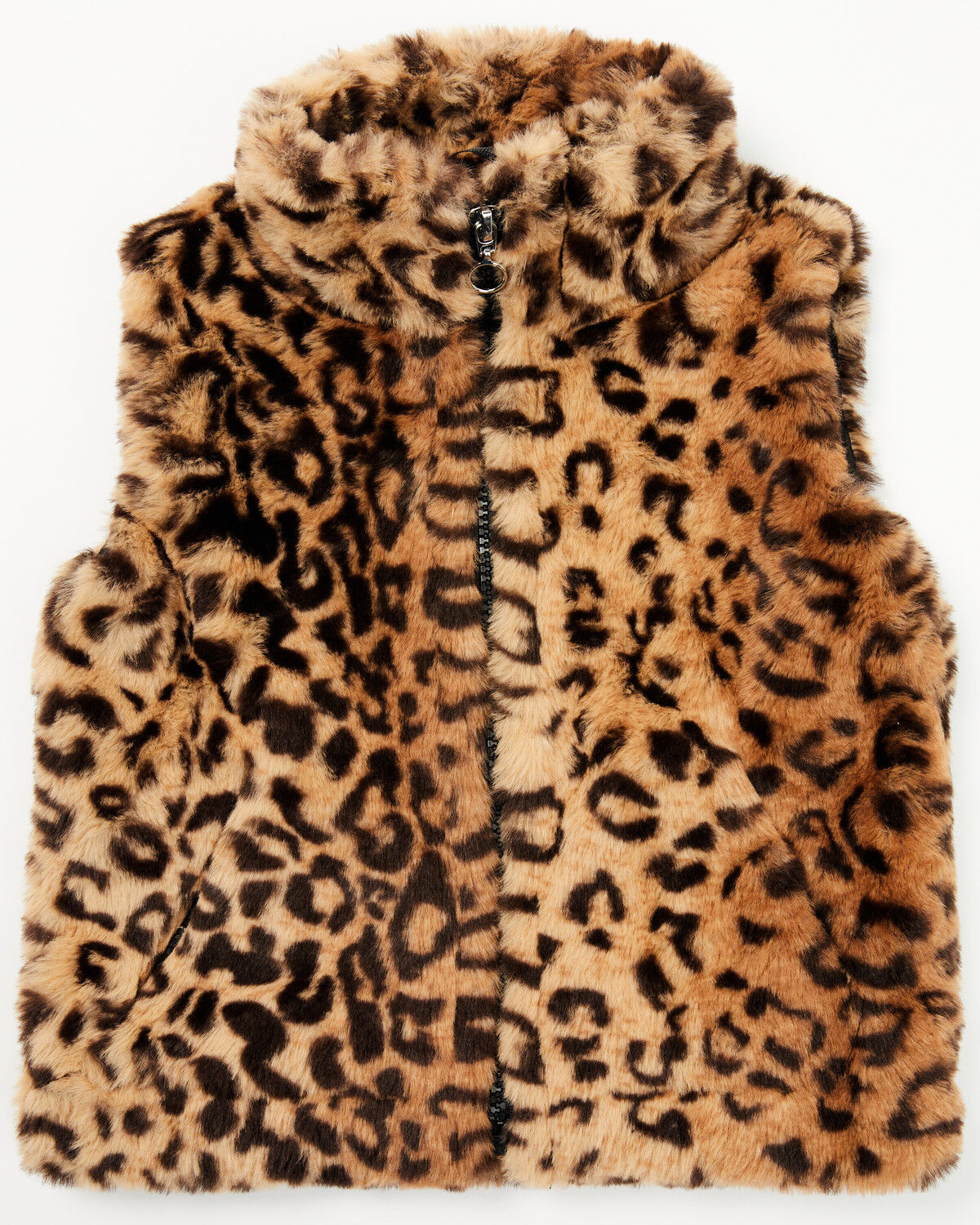 Girls' Urban Republic Toddler Jaguar Print Faux Fur Vest