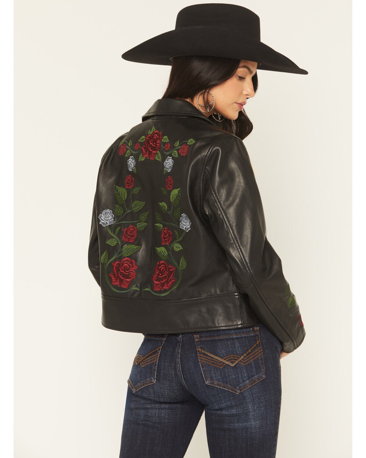 Women's Idyllwind Glenrose Floral Leather Jacket