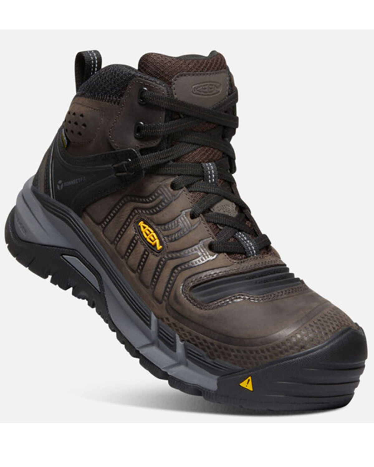 Men's Keen Kansas City Mid Lace-Up Waterproof Work Boots - Carbon Toe
