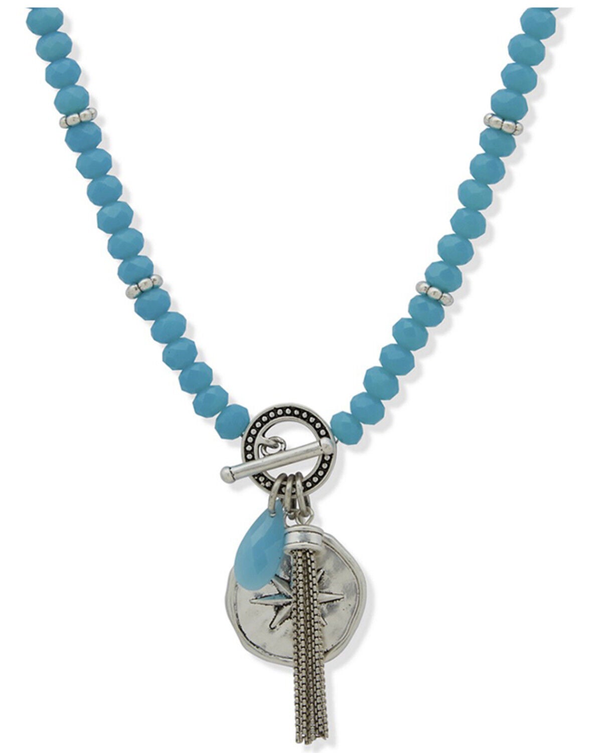 Women's Lainey Wilson Beaded Star Eye Pendant Necklace