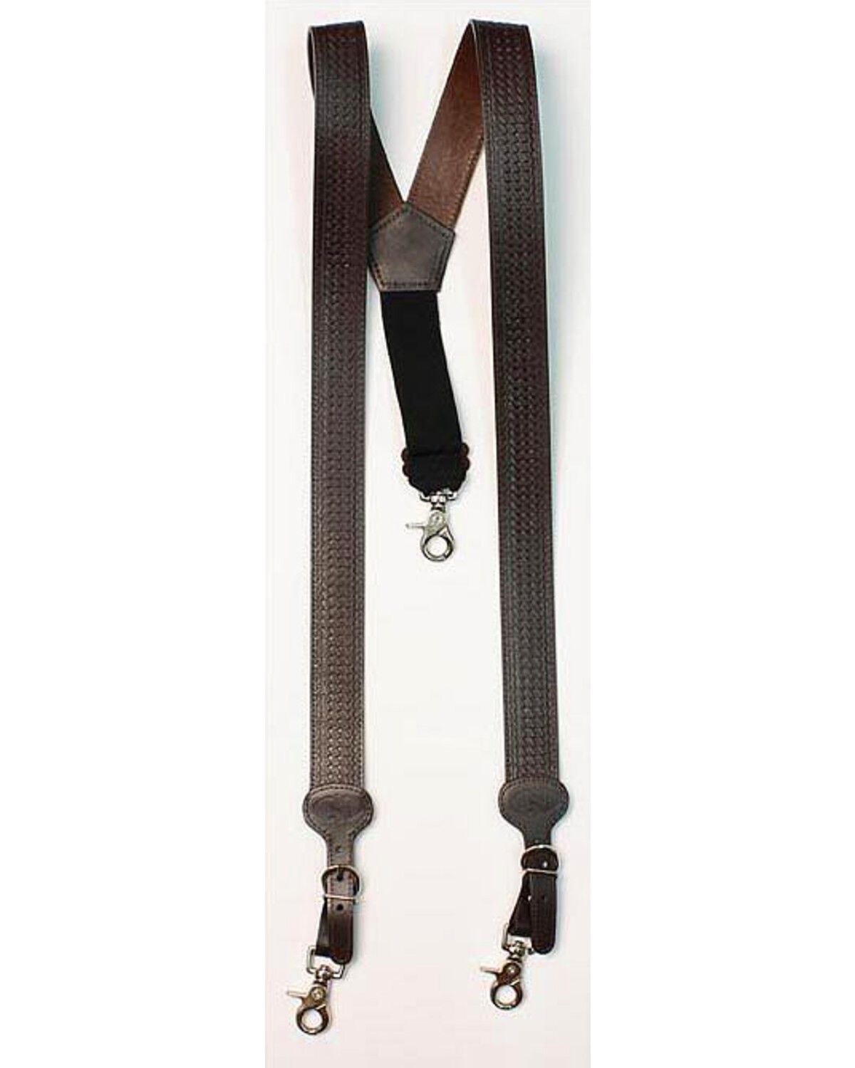 Men's Nocona Leather Basketweave Suspenders