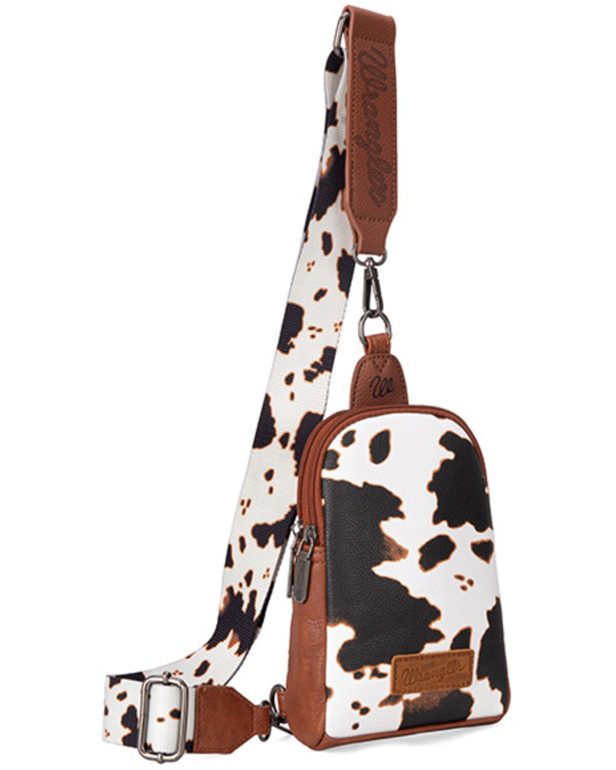 Women's Wrangler Cow Print Sling Bag