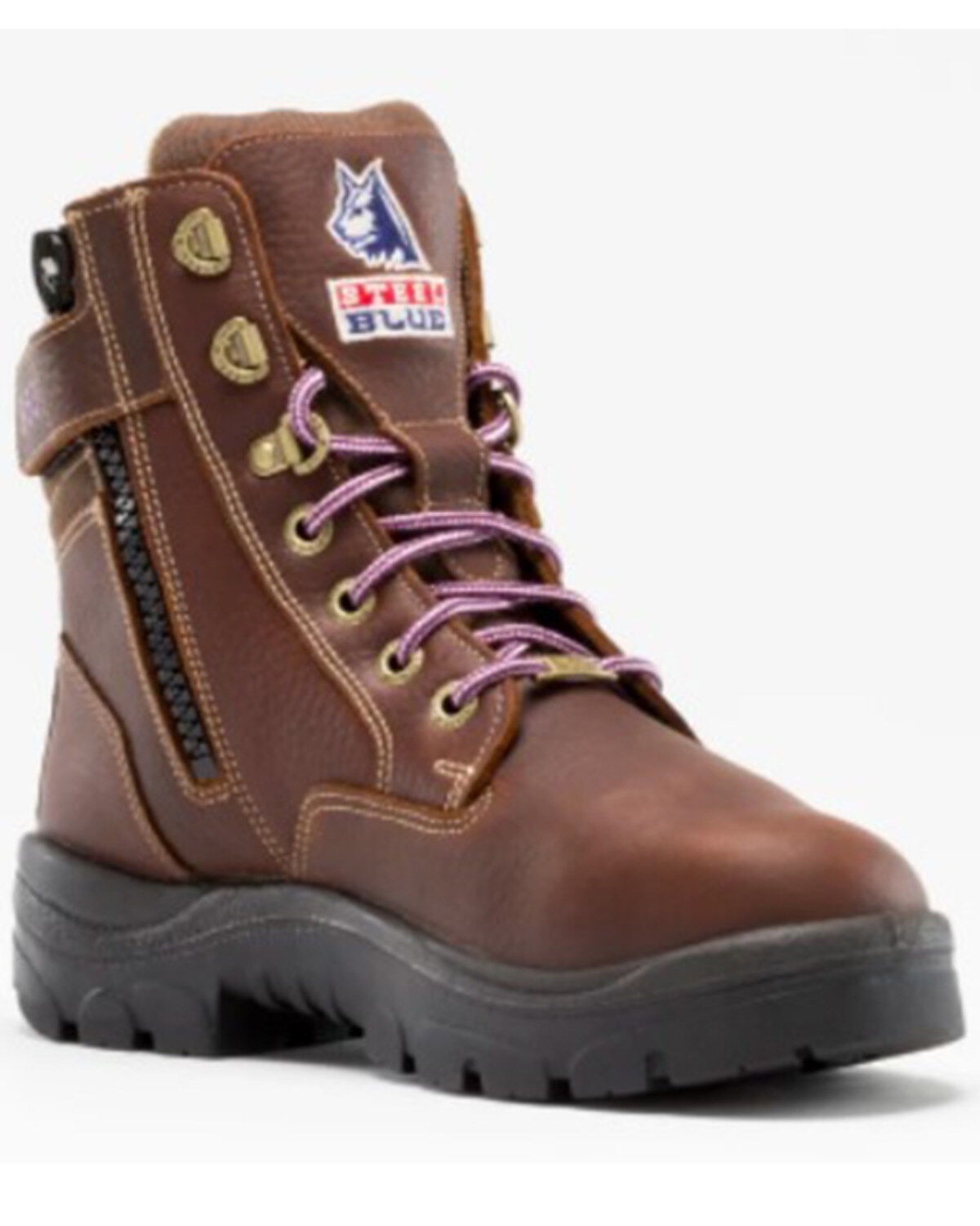 Women's Steel Blue Southern Cross 6" Water Resistant Work Boots - Stee
