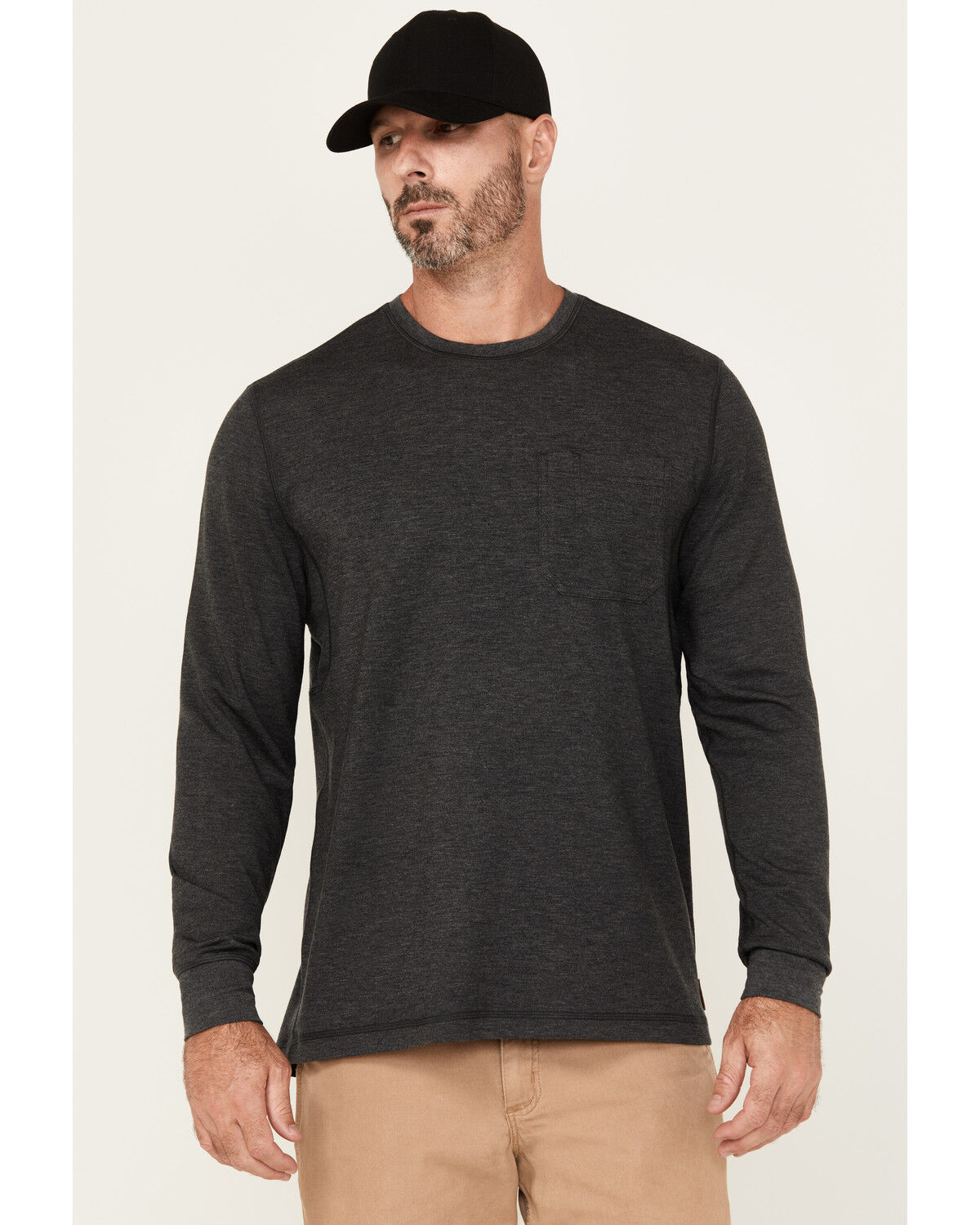 Men's Lucky Brand Workwear Textured Knit Long Sleeve Pocket Tee