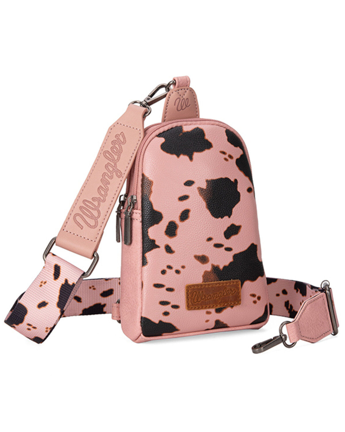 Women's Wrangler Cow Print Sling Bag