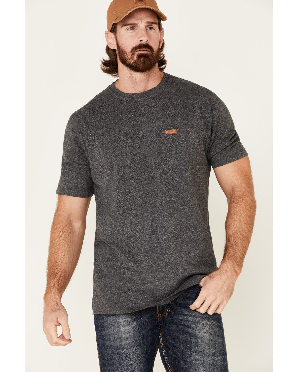 Men's Pendleton Dark Gray Deschutes Pocket Short Sleeve T-Shirt