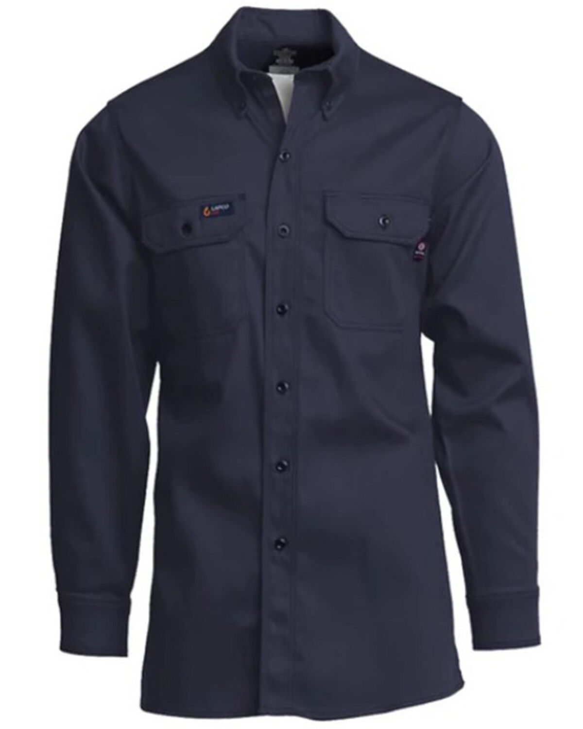 Men's Lapco FR Solid Long Sleeve Button-Down Western Work Shirt - Tall