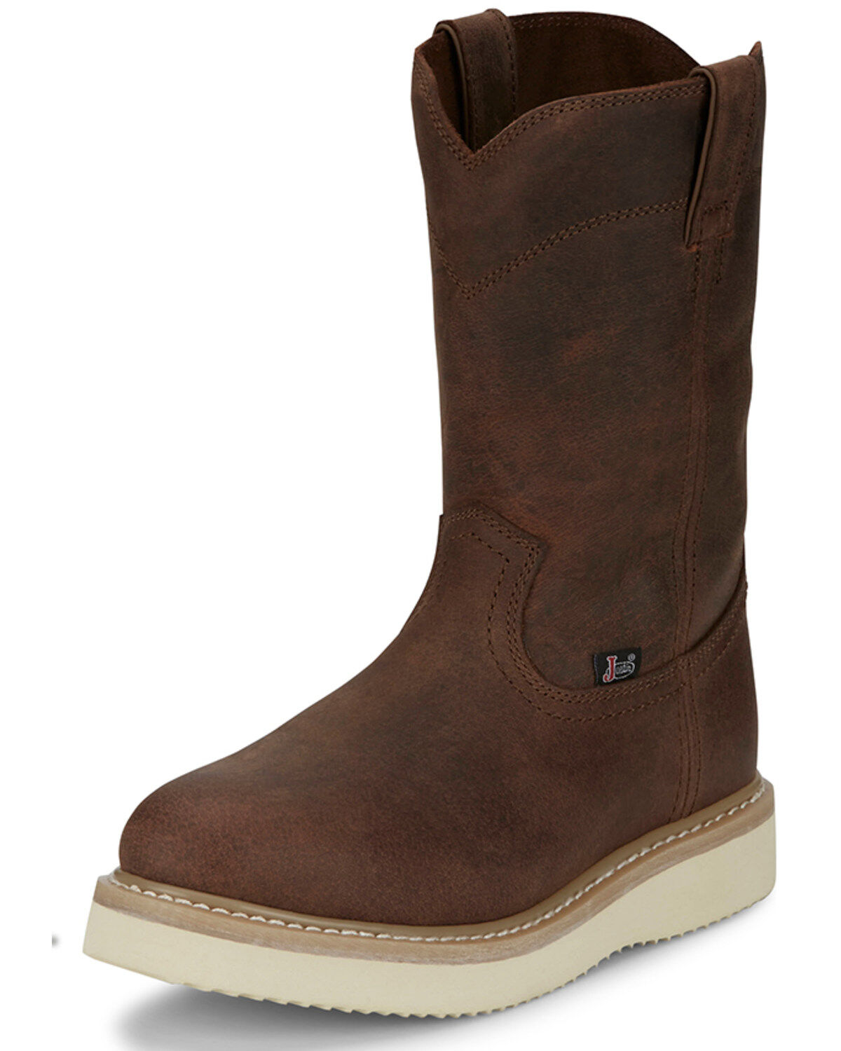 Men's Justin Ram Pull-On Work Boots - Soft Toe