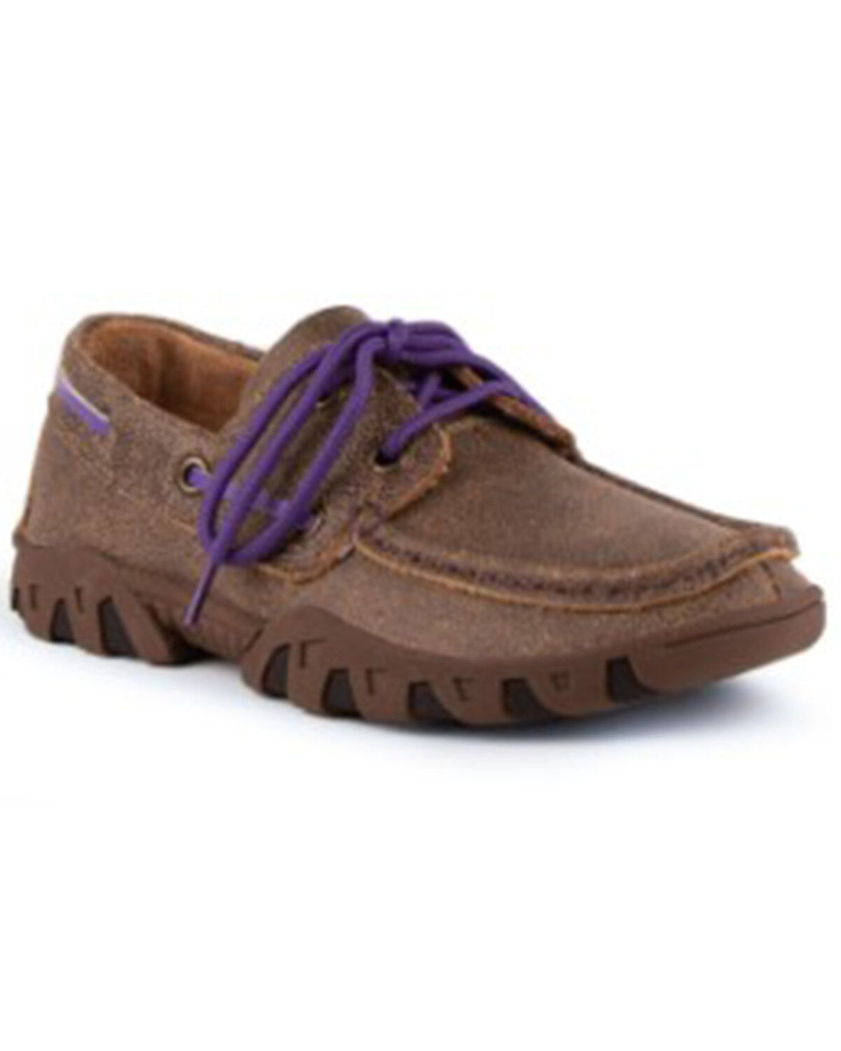 Women's Ferrini Microsuede Loafer Shoes - Moc Toe