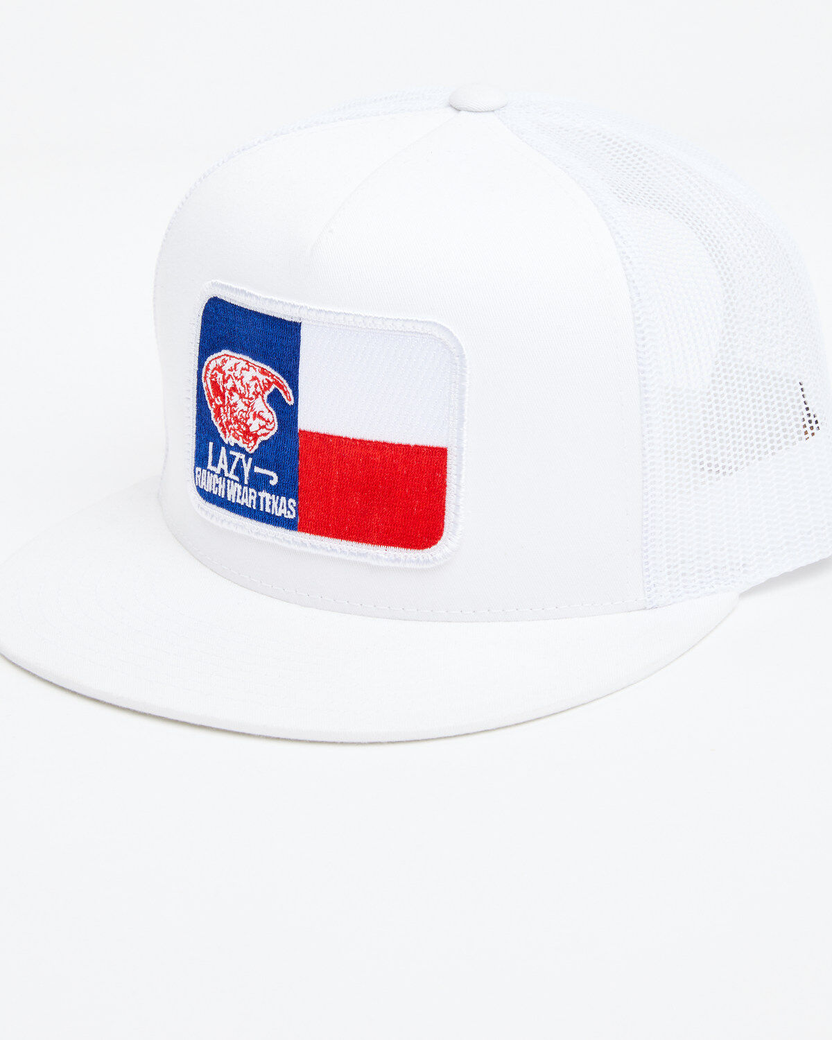 Men's Lazy J Ranch Texas Flag Patch Mesh-Back Ball Cap