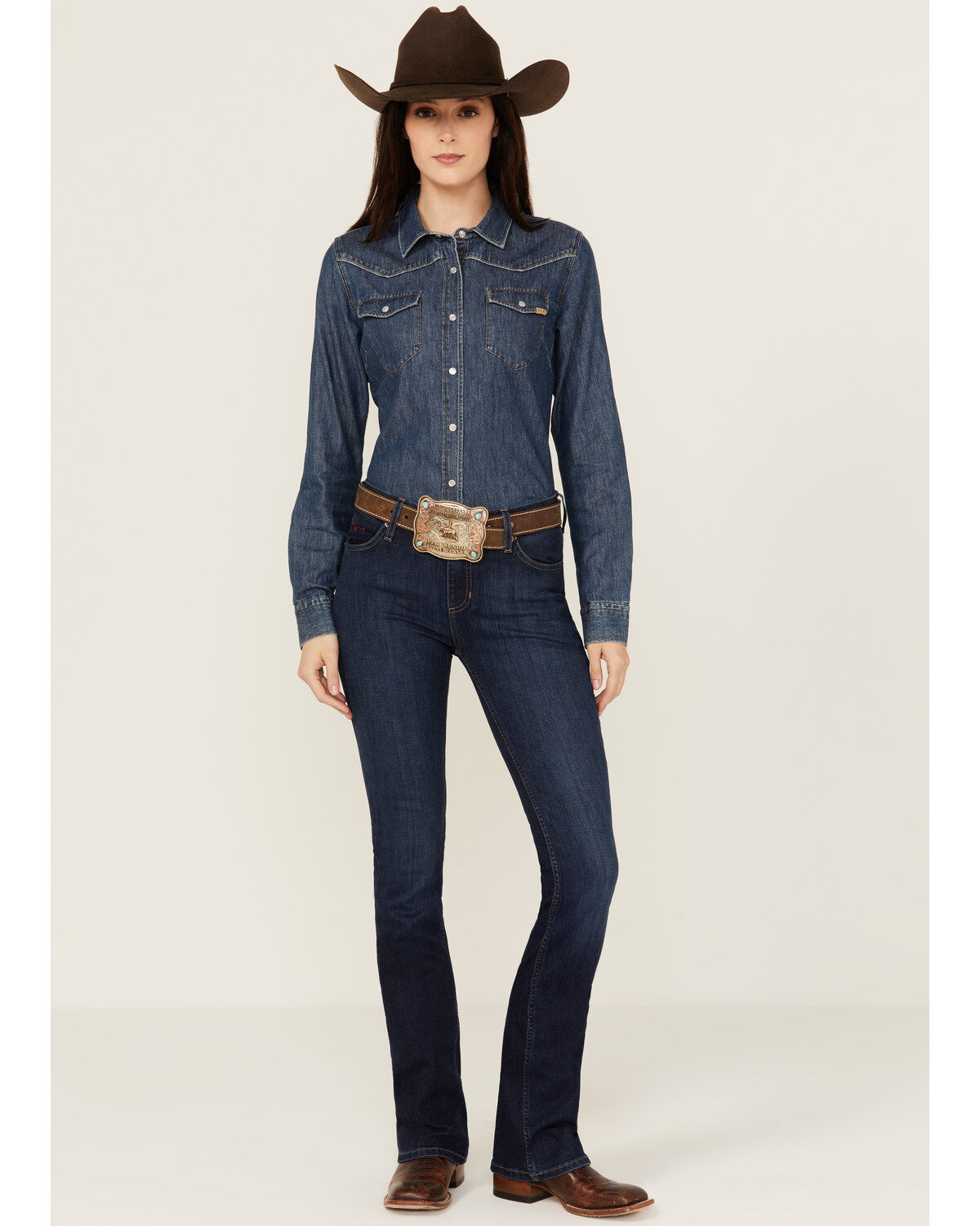 Women's Kimes Ranch Dark Wash Chloe Flare Bootcut Jeans