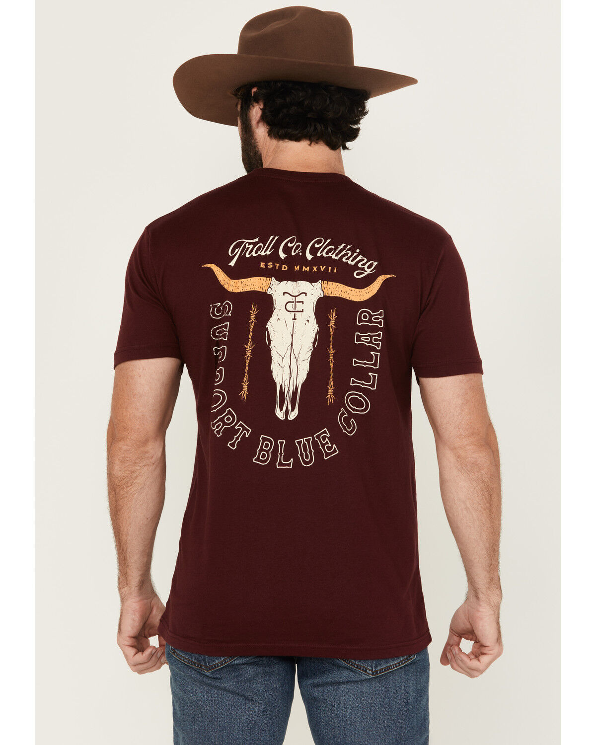 Men's Troll Co Homestead Logo Short Sleeve Graphic Work T-Shirt