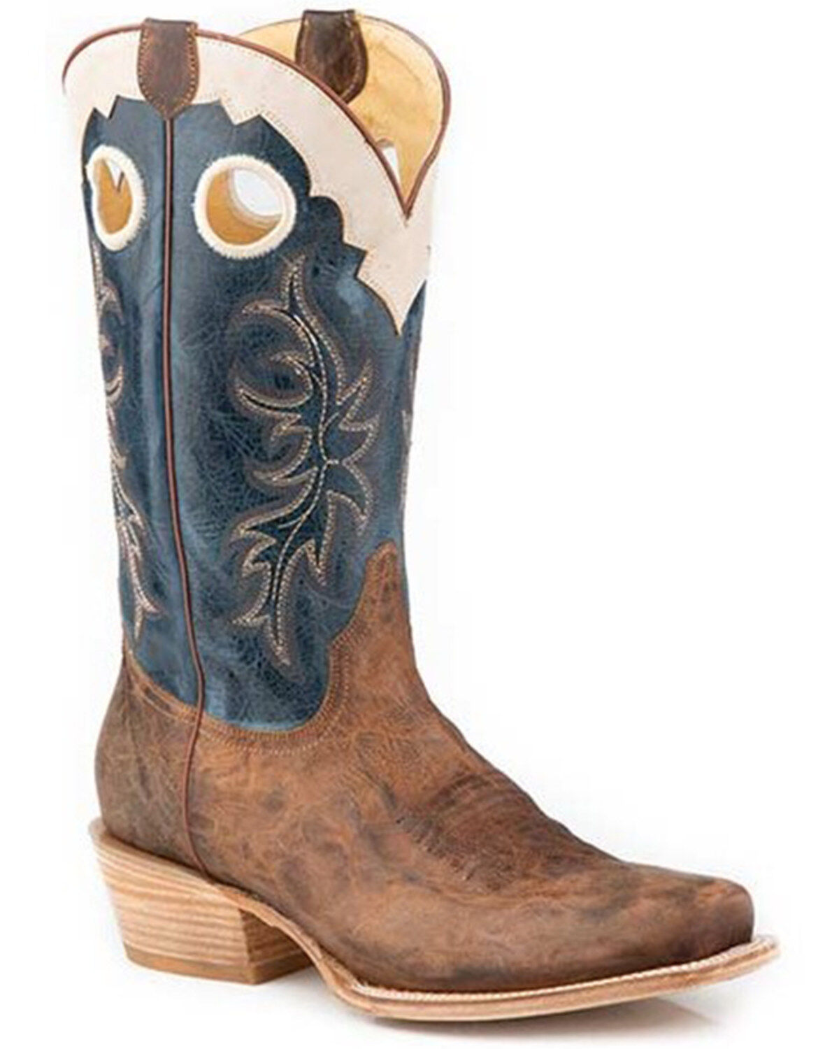 Men's Roper Ride Em' Cutter Western Boots - Square Toe