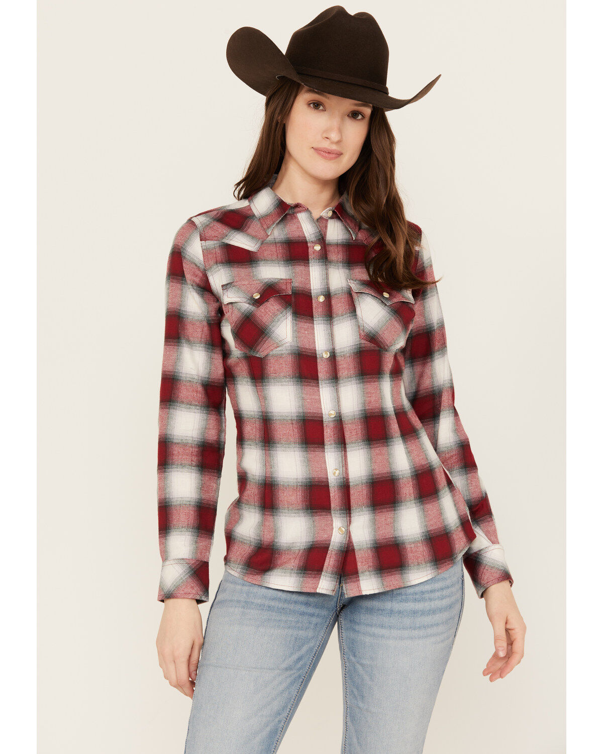 Women's Wrangler Retro Boot Barn Exclusive Long Sleeve Snap Western Fl