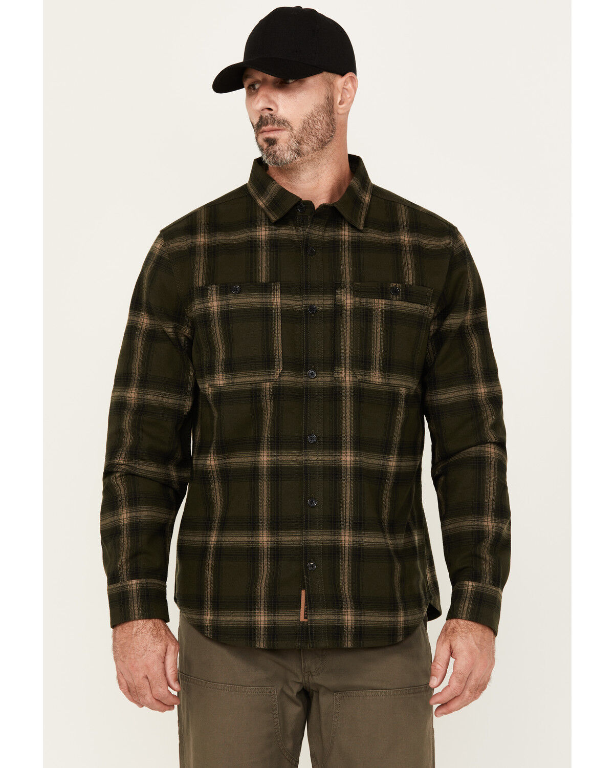 Men's Lucky Brand Workwear Hometown Plaid Print Long Sleeve Button-Dow