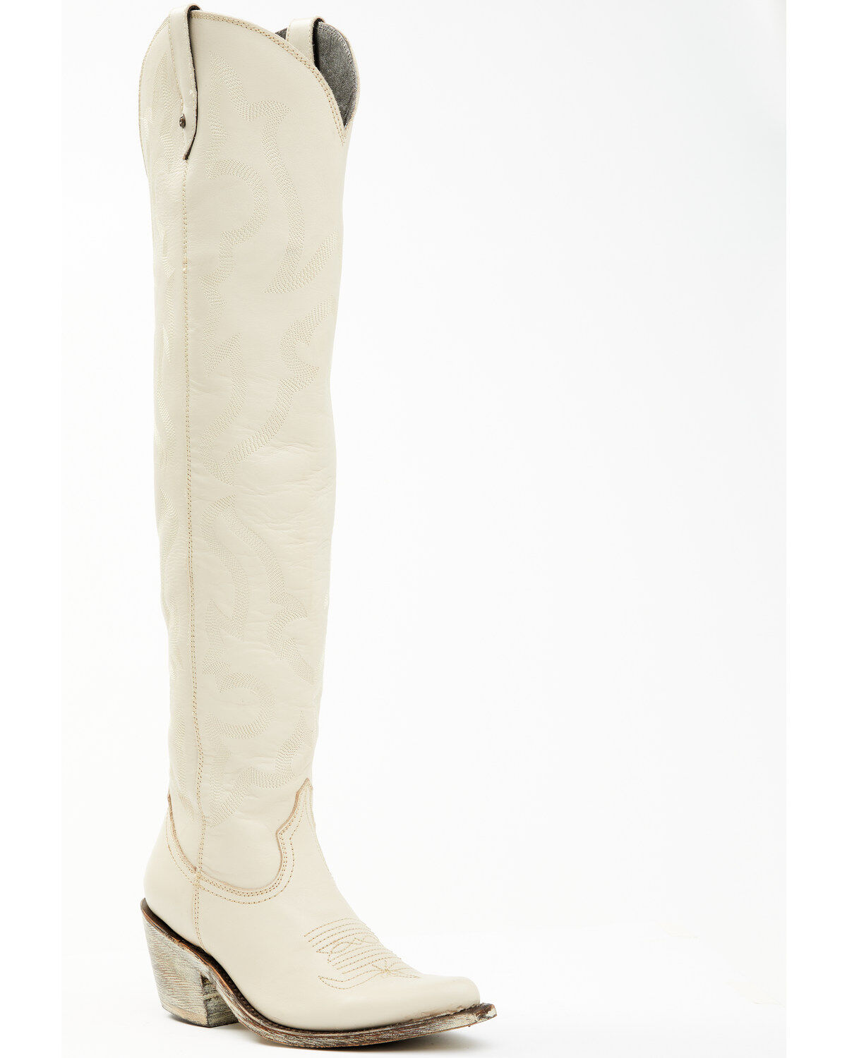 Women's Liberty Black Alyssa Over The Knee Western Boots - Snip Toe