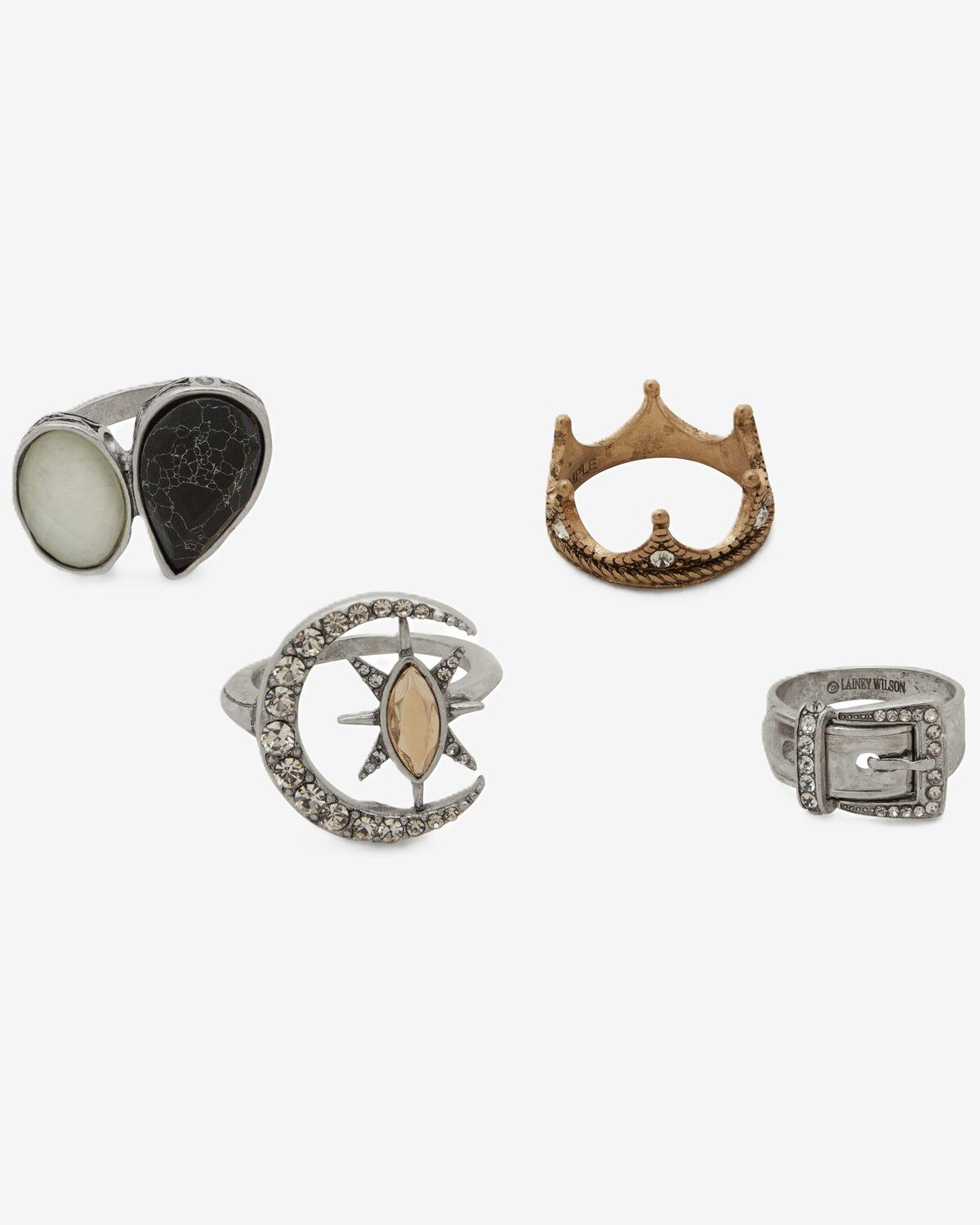 Women's Lainey Wilson Ring Set - 4 Piece