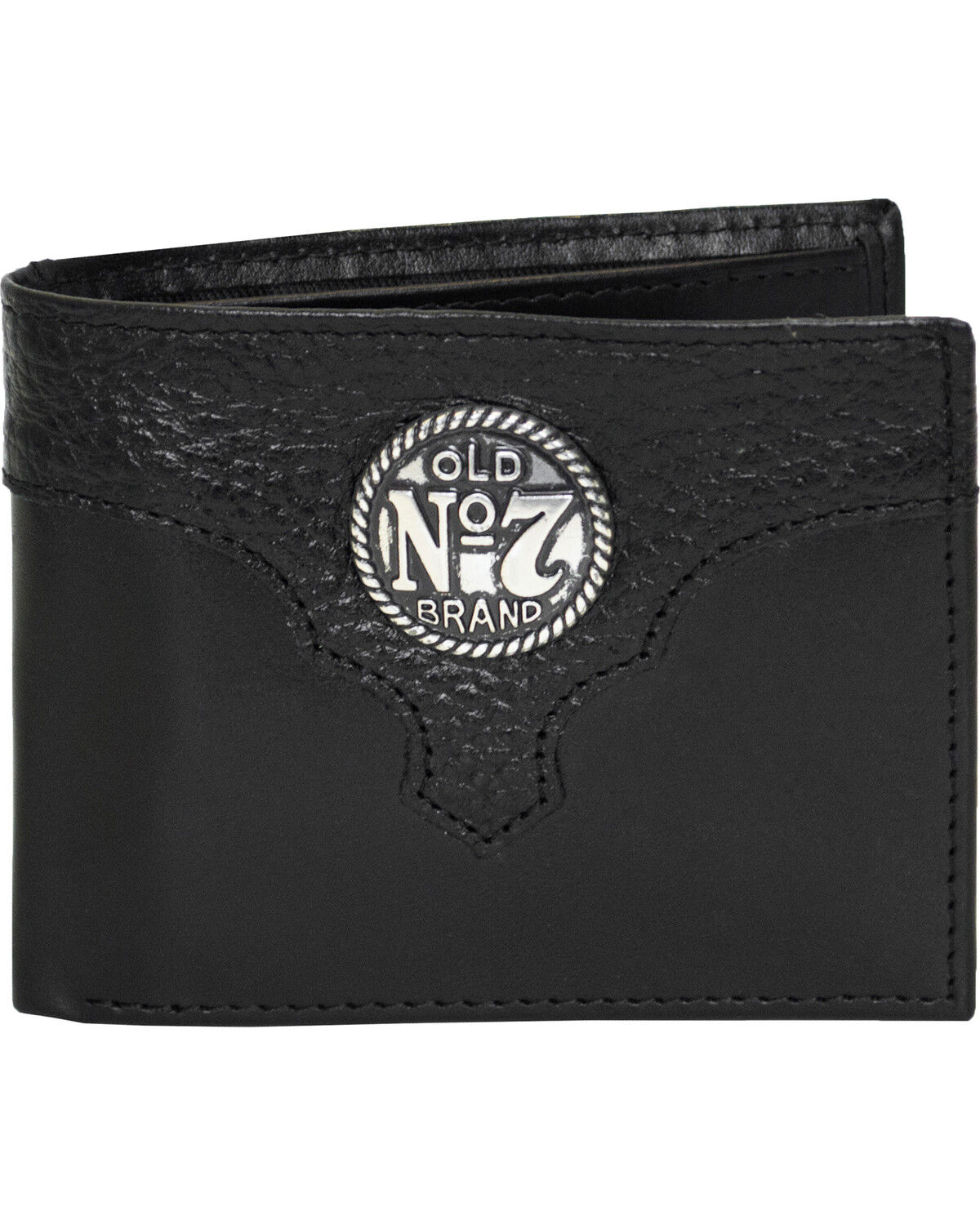 Men's Western Express Black Old #7 Leather Billfold Wallet