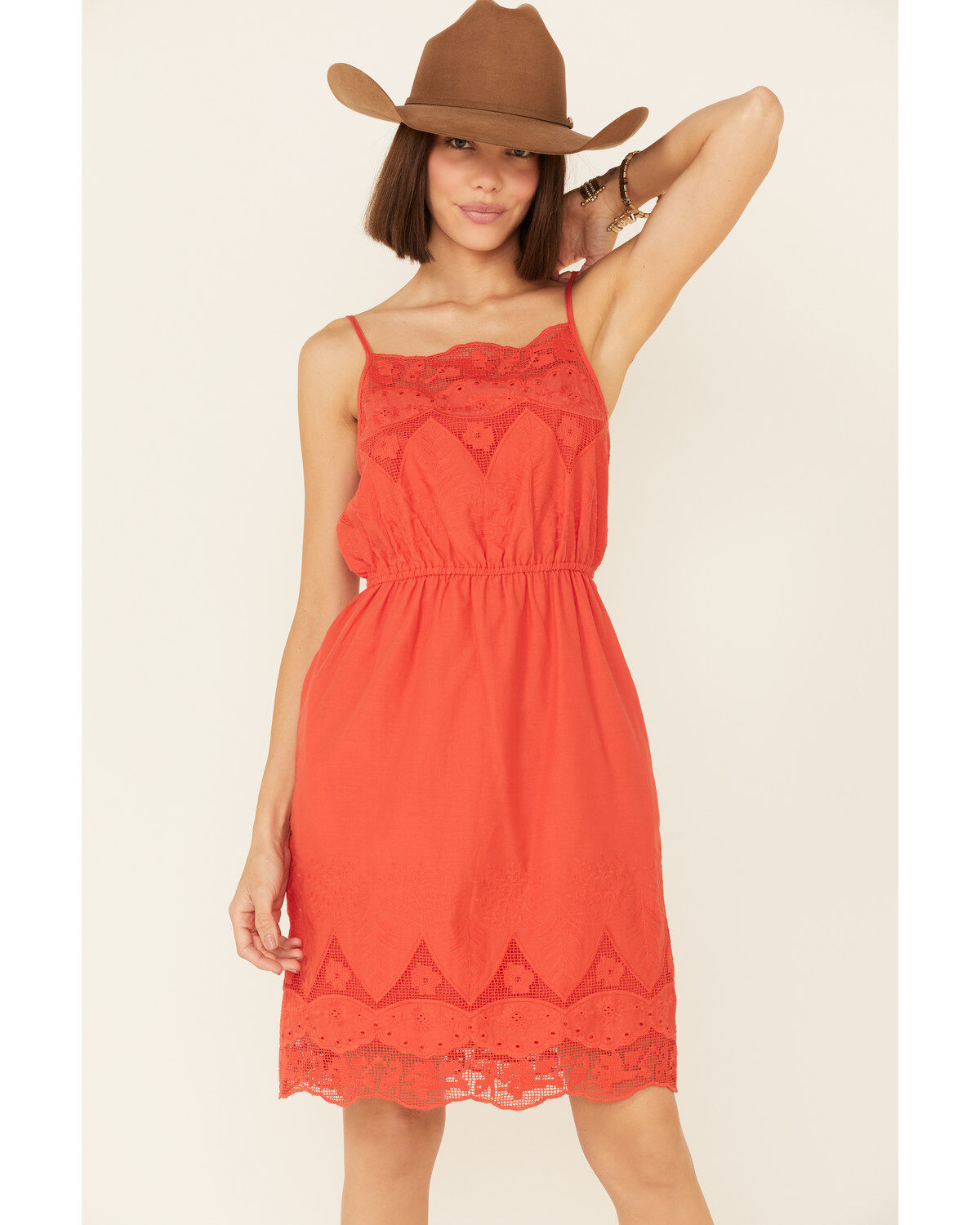 Women's Stetson Eyelet Sleeveless Mini Dress