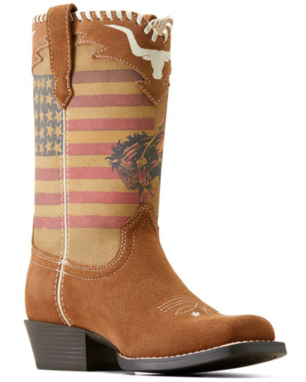 Girls' Ariat X Rodeo Quincy American Cowboy Futurity Western Boots - B