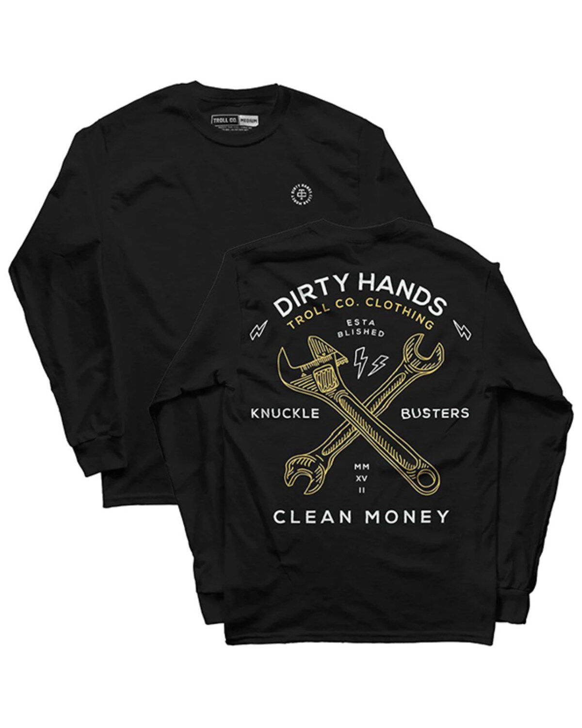 Men's Troll Co Twisting Wrenches Long Sleeve Graphic T-Shirt