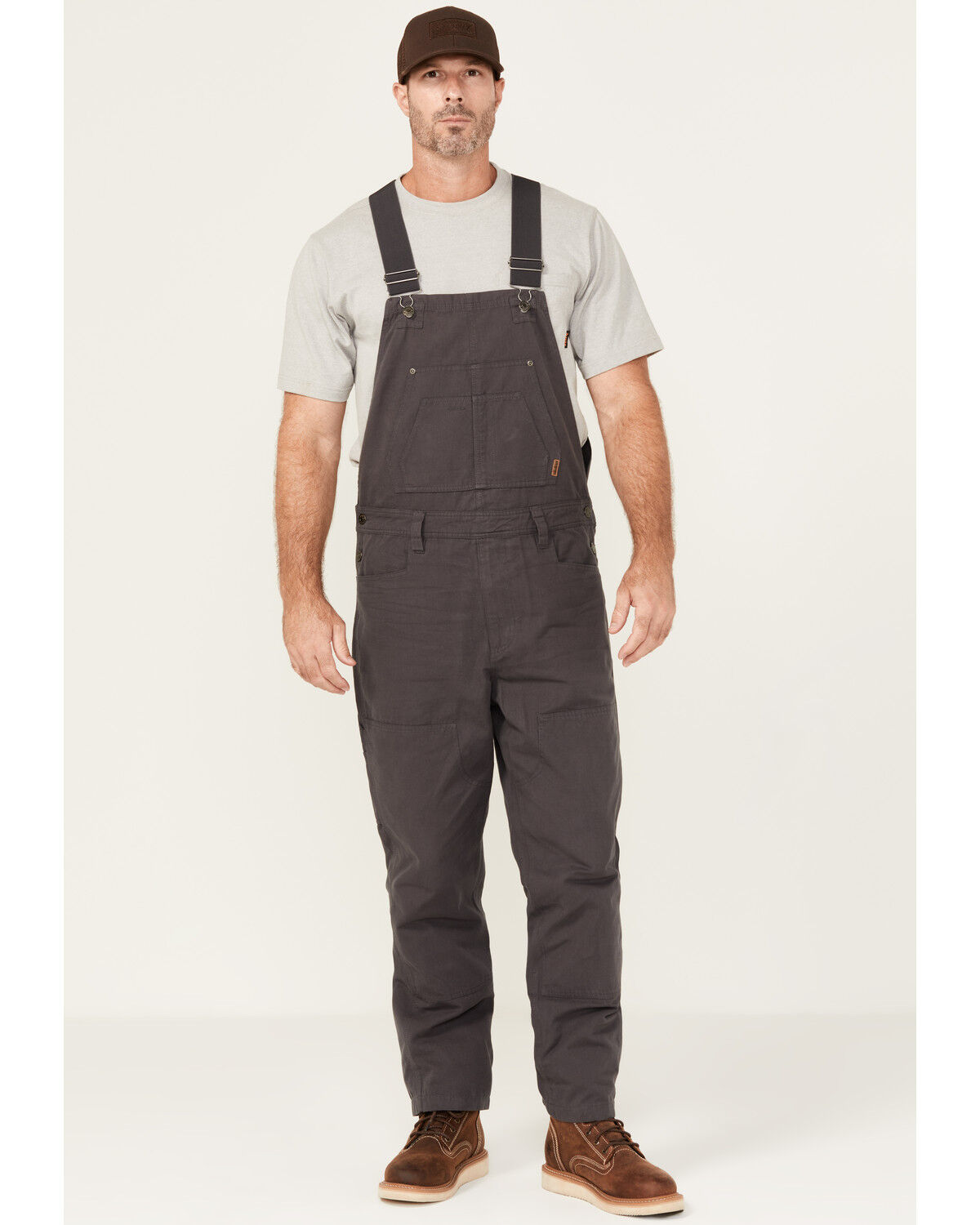 Men's Lucky Brand Workwear Broken Canvas Bib Overalls