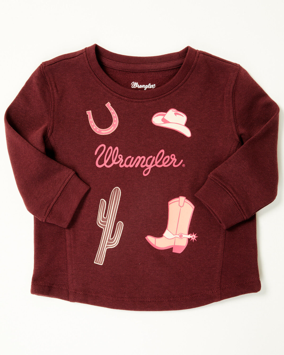 Girls' Wrangler Toddler Conversational Long Sleeve Graphic Shirt