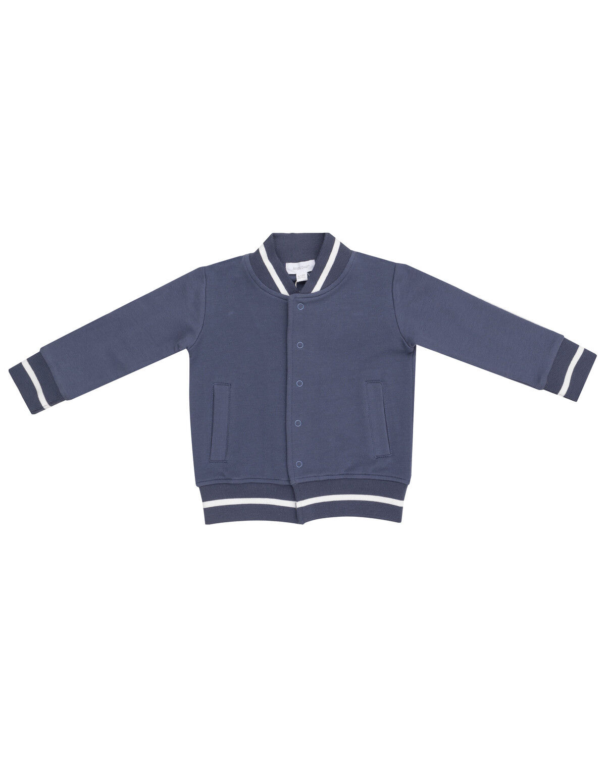 Boys' Angel Dear Infant Solid Snap Letterman Jacket