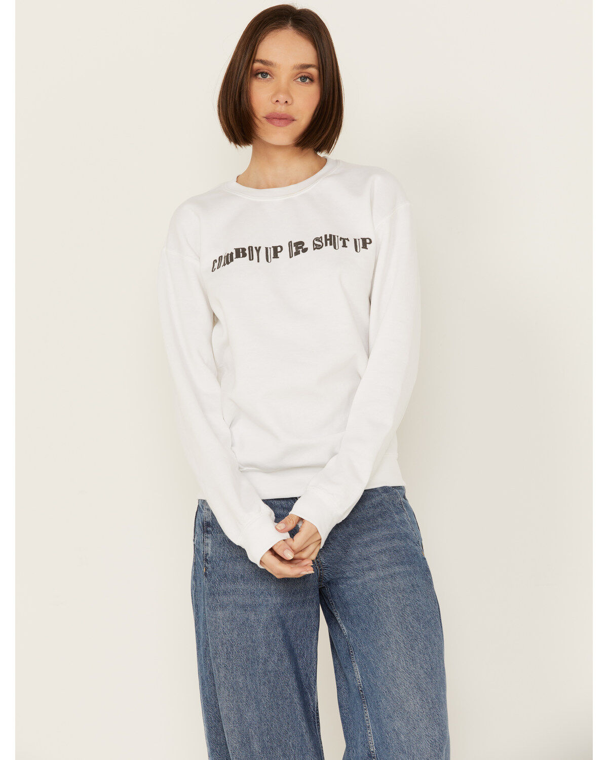 Women's Cowboy Up Gina Tees or Shut Up Sweatshirt