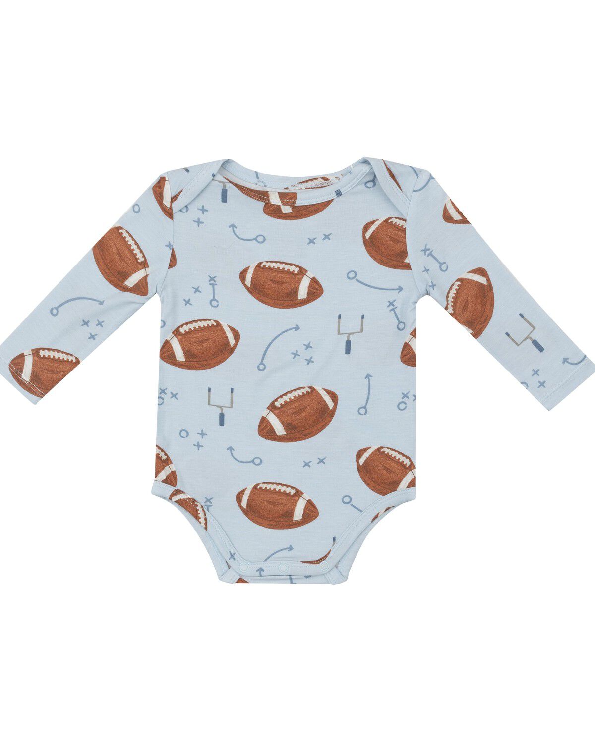 Boys' Angel Dear Infant Football Conversation Print Long Sleeve Onesie