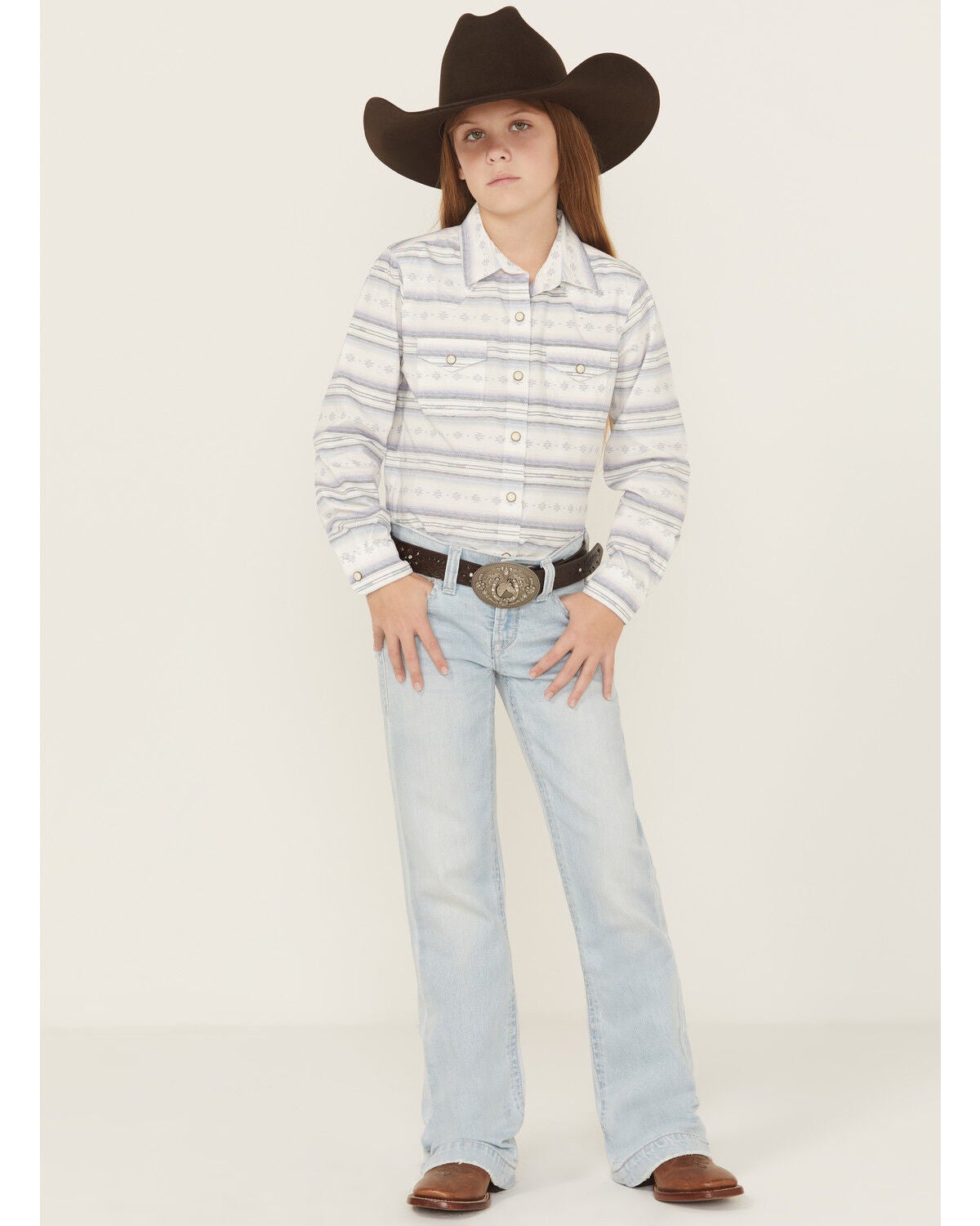 Girls' Ariat Light Wash Trouser Stretch Denim Jeans