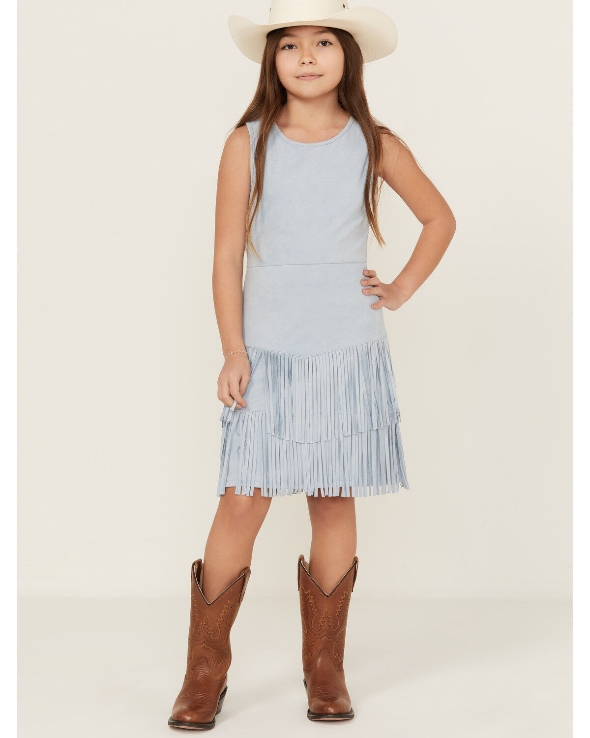 Girls' Shyanne Suede Fringe Mini Dress