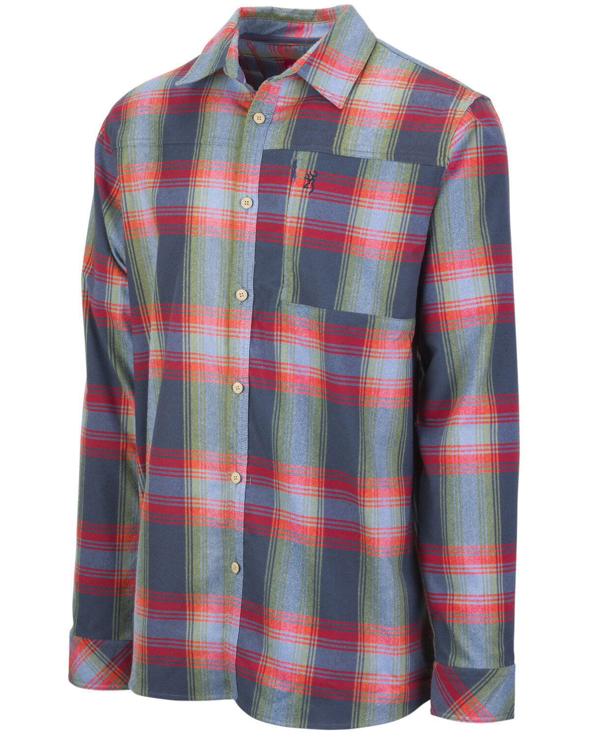 Men's Browning Moisture Wicking Long Sleeve Button Down Flannel Shirt