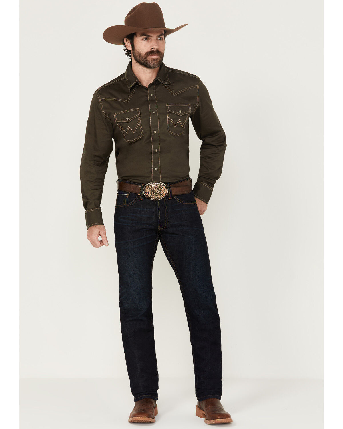 Men's Cody James Tucson Dark Wash Straight Selvedge Rigid Denim Jeans