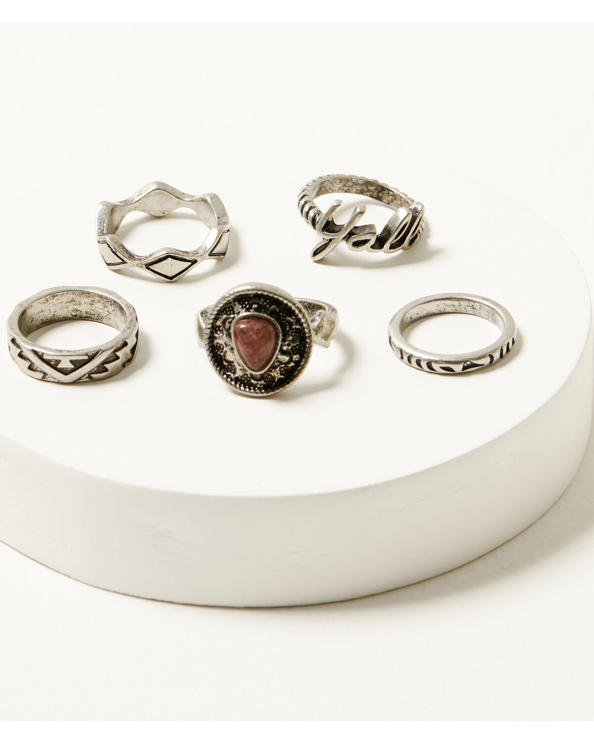 Women's Shyanne Strawberry Skies Ring Set - 5 Piece