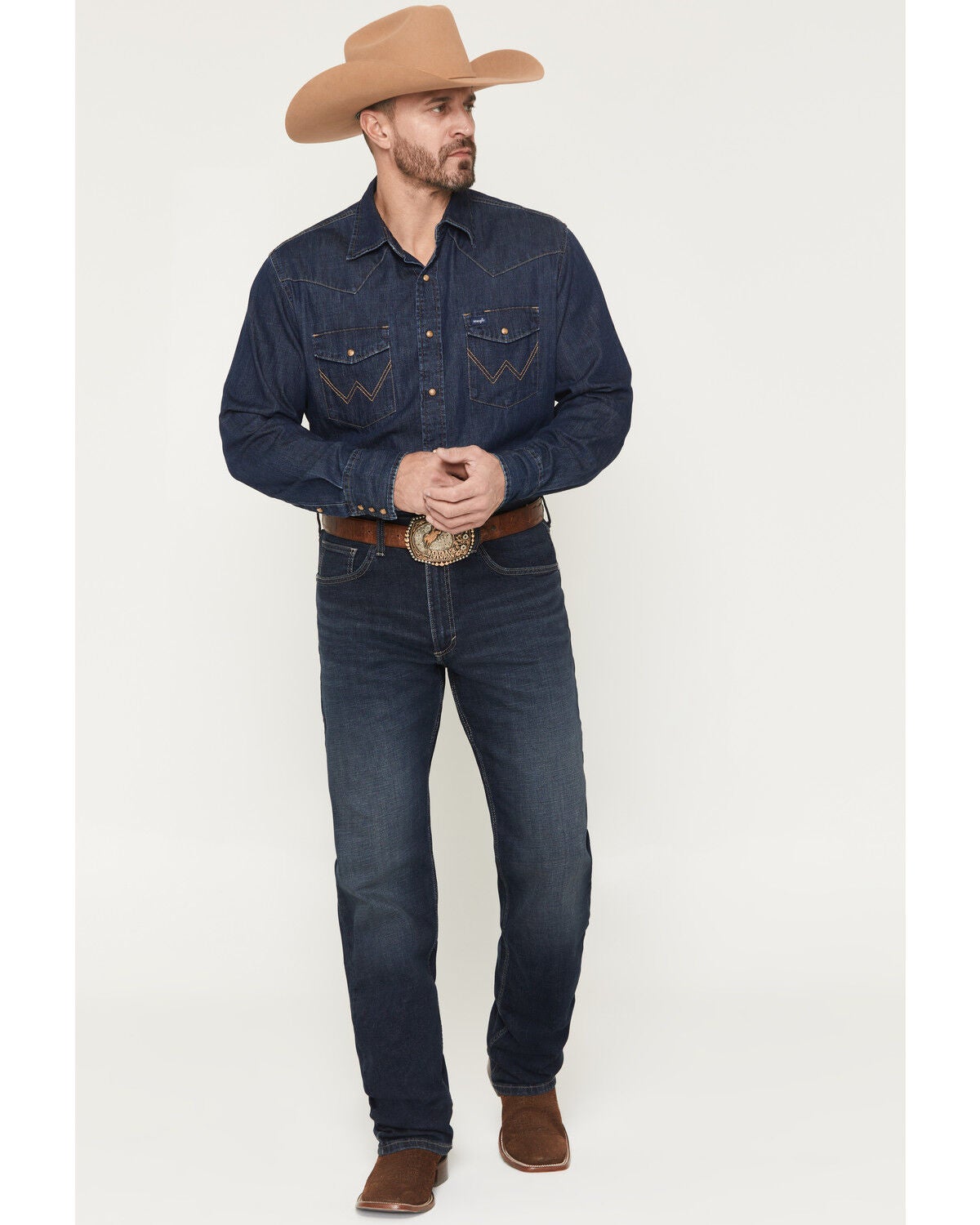 Men's Wrangler 20X 33MWX Emsley Dark Wash Extreme Relaxed Straight Str