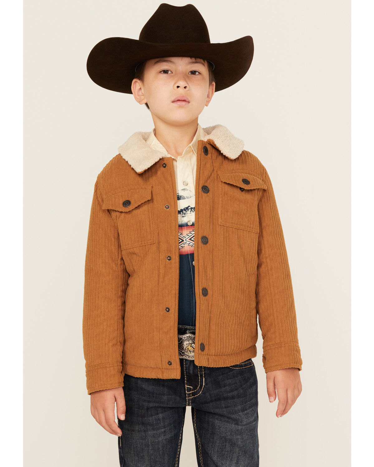 Boys' Urban Republic Toddler Corduroy Sherpa Lined Jacket