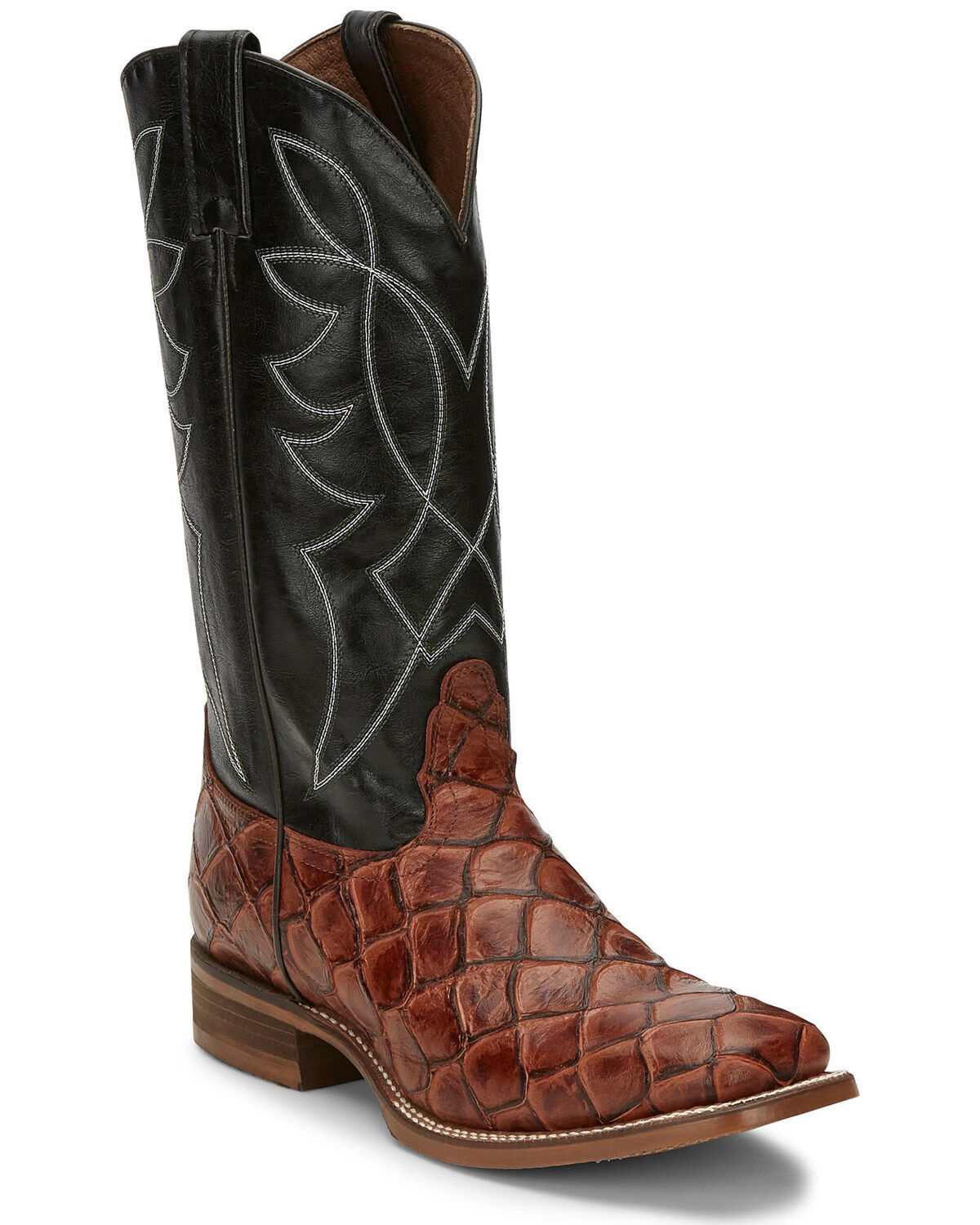 Men's Nocona Go Round Cognac Western Boots - Square Toe