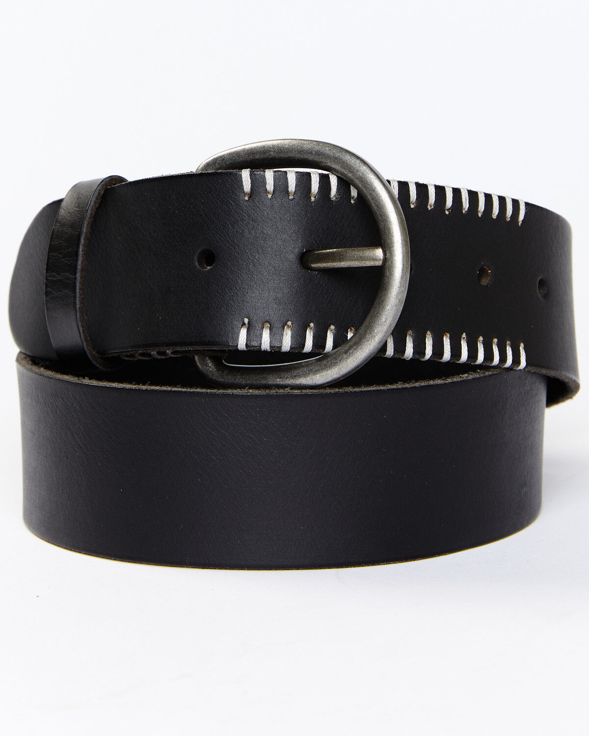 Women's Cleo + Wolf Stitching Detail Leather Belt