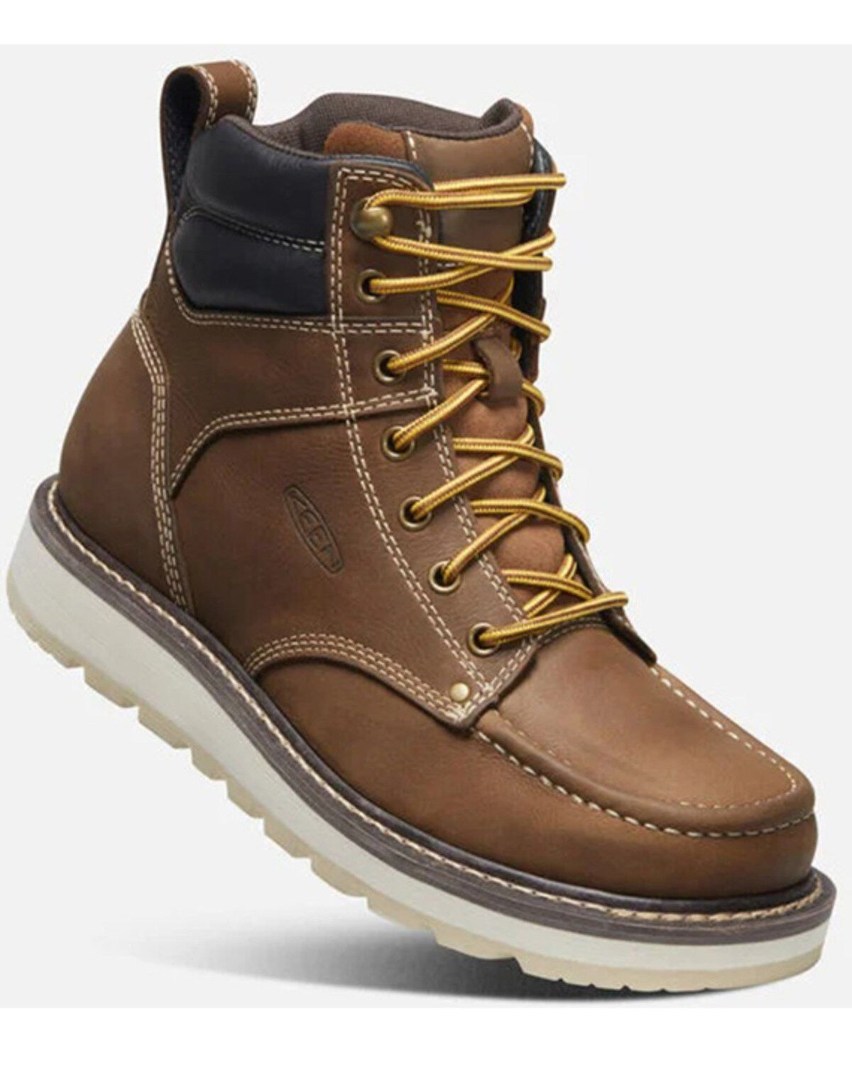 Men's Keen Cincinnati 6" Lace-Up Soft Toe Waterproof Wedge Work Boots
