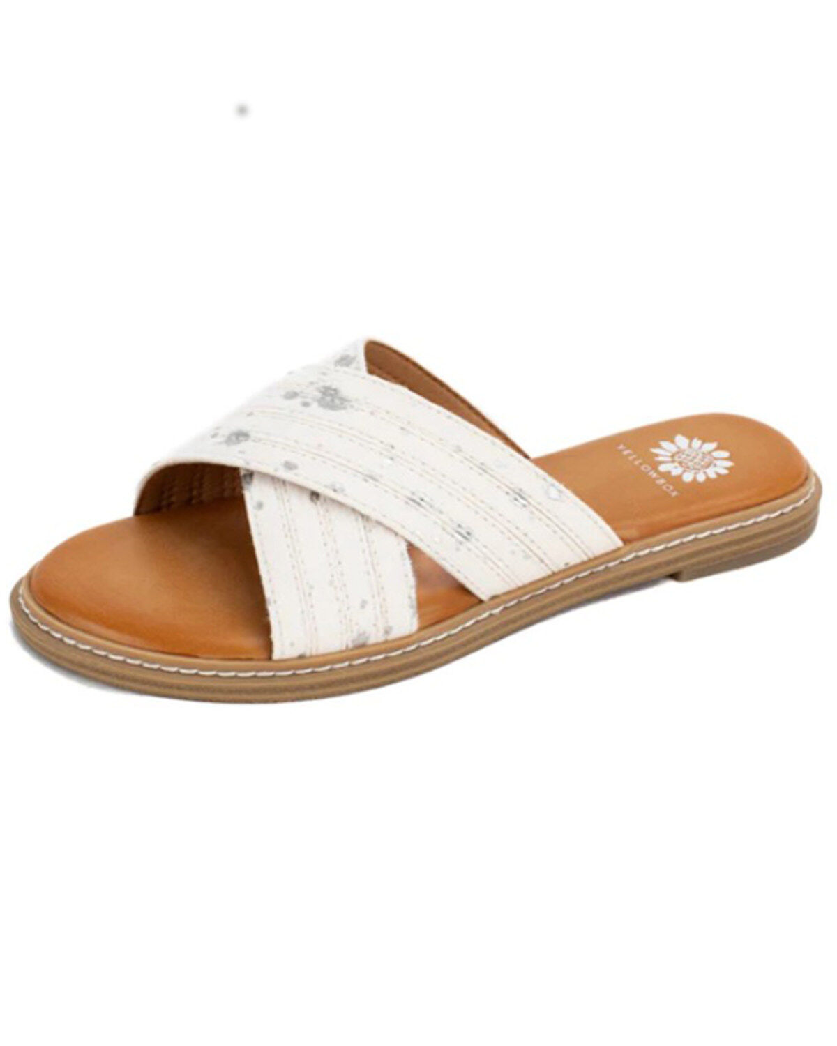 Women's Yellow Box Linta Crossband Slide Sandals