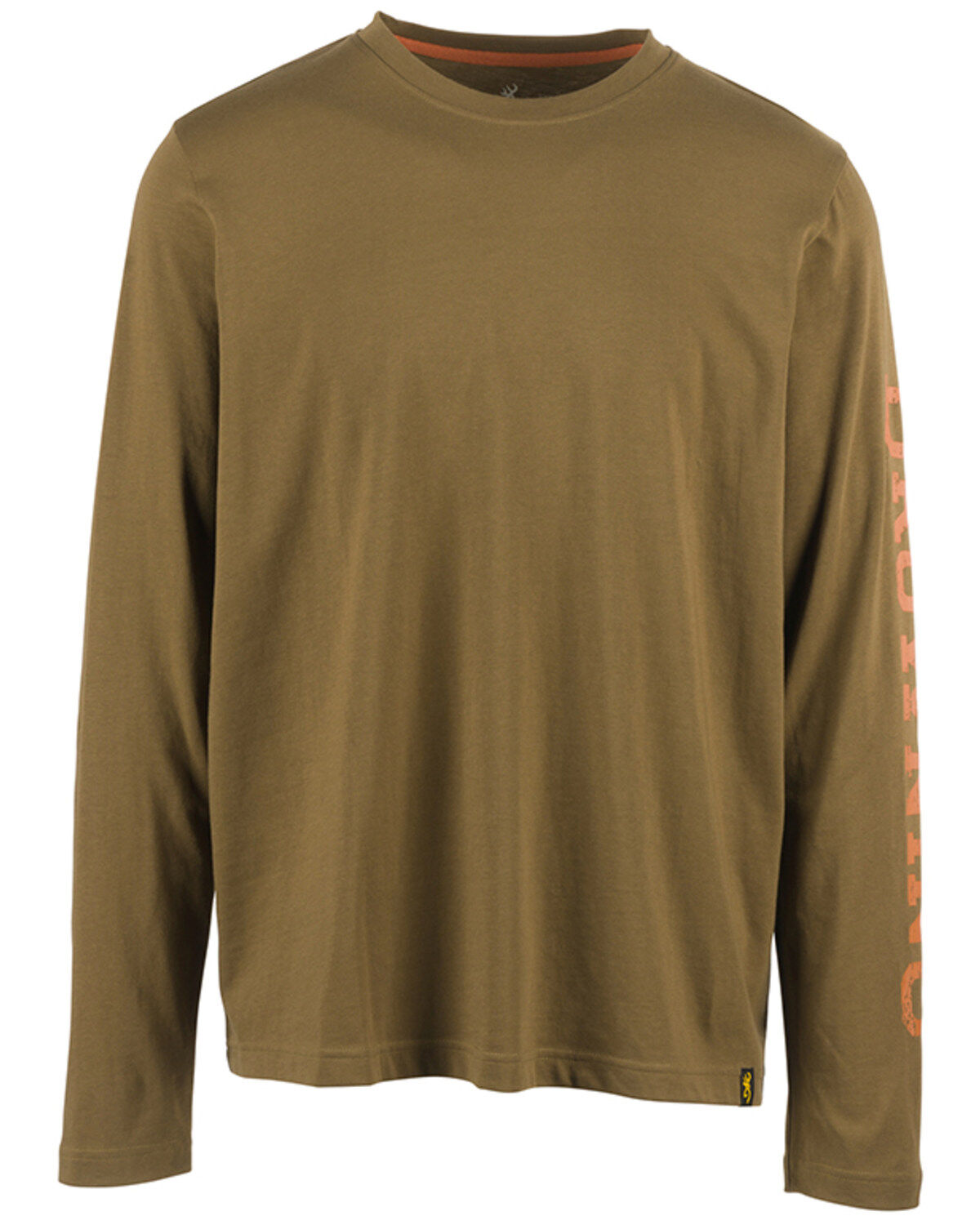 Men's Browning Solid Logan Logo Graphic Lightweight Long Sleeve T-Shir