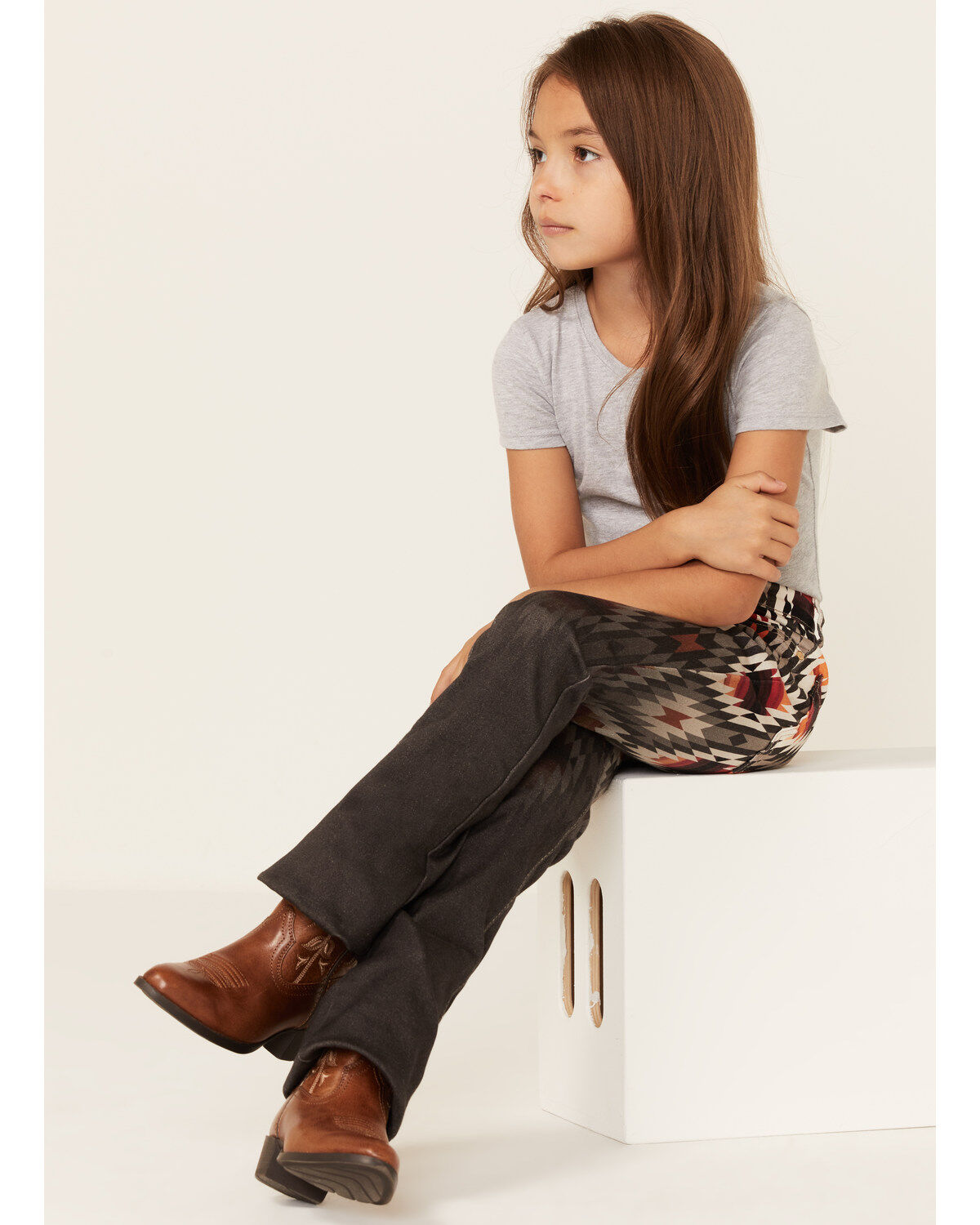 Girls' Ranch Dress'n High Rise Ember Stretch Flare Jeans