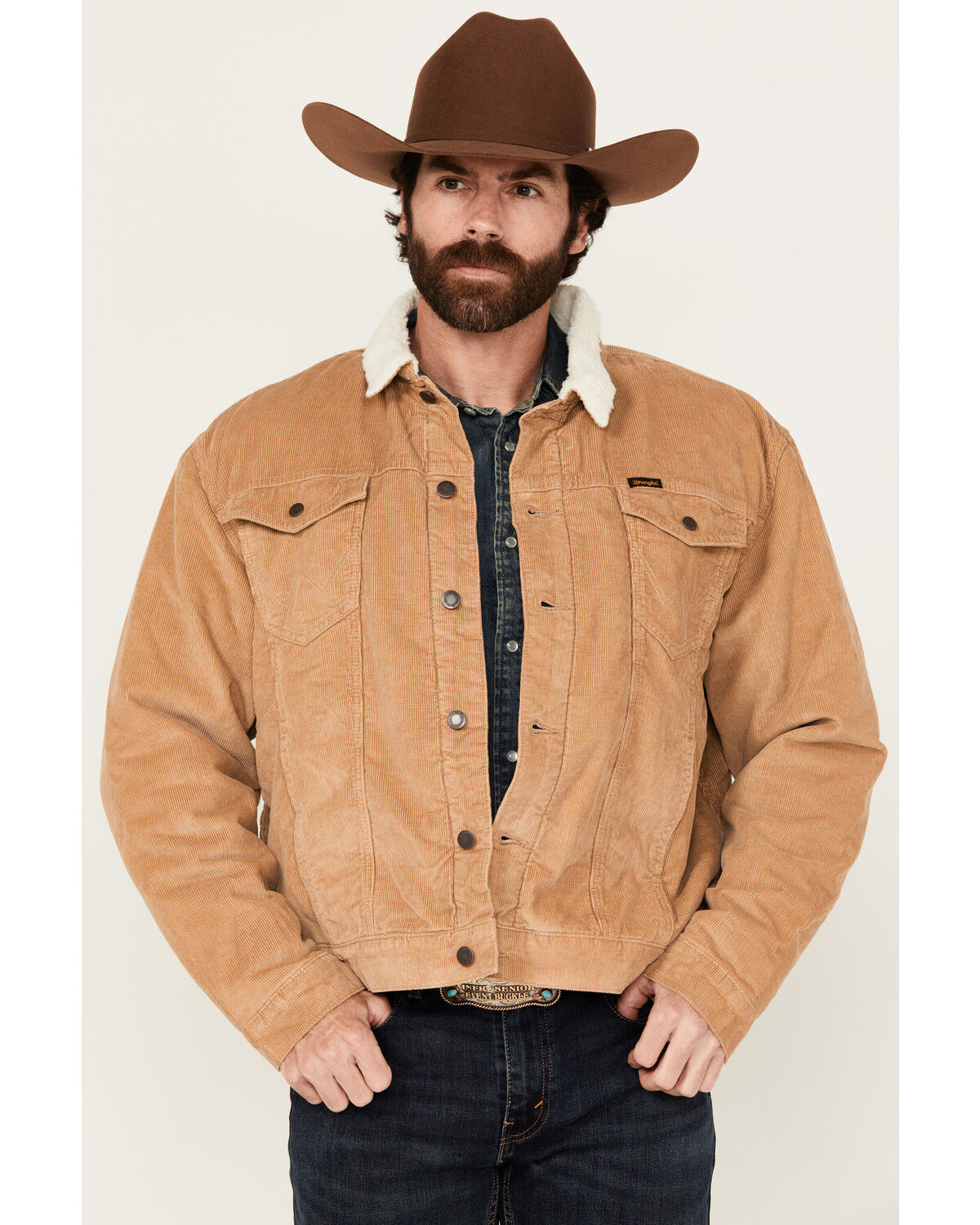 Men's Wrangler Sherpa Lined Corduroy Jacket