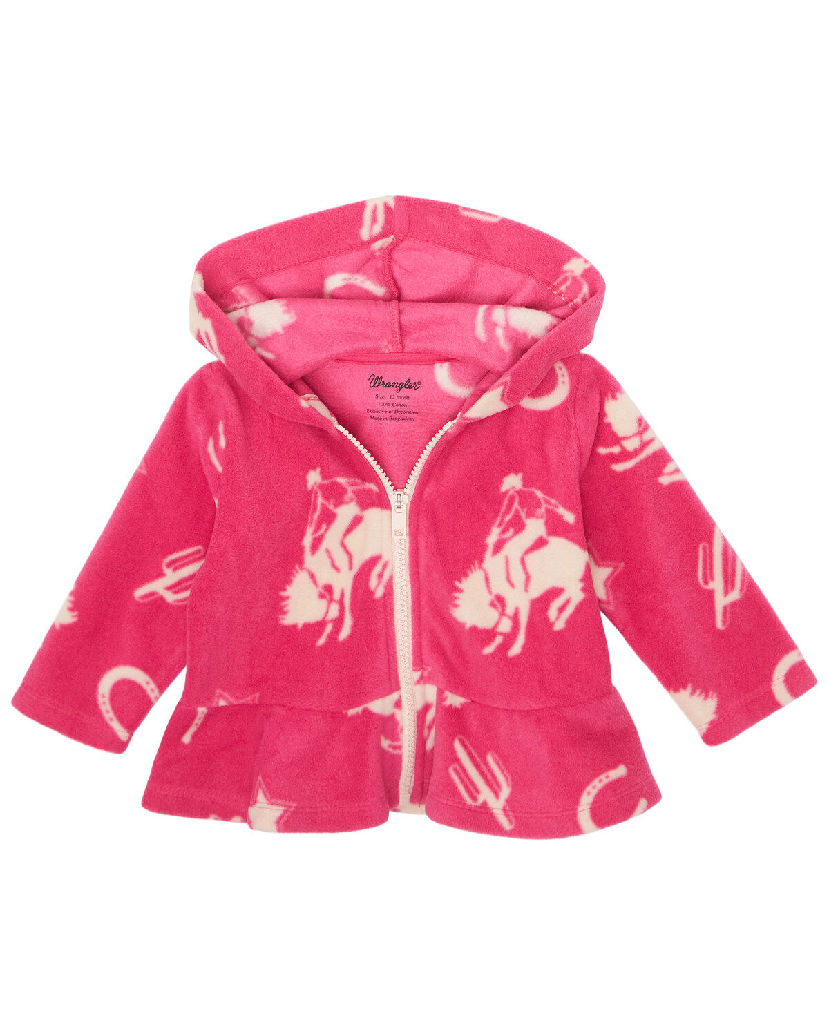 Girls' Wrangler Toddler Conversation Print Sherpa Jacket