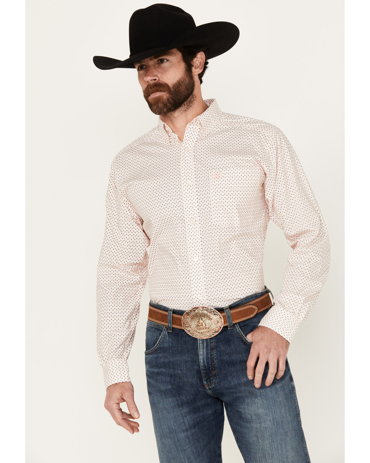 Men's Ariat OZ Print Long Sleeve Button-Down Western Shirt