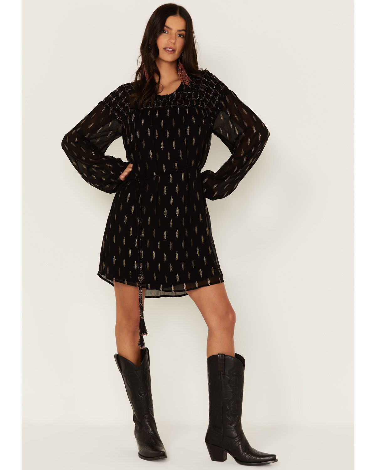 Women's Idyllwind Jolly Metallic Clip Dot Mini Dress