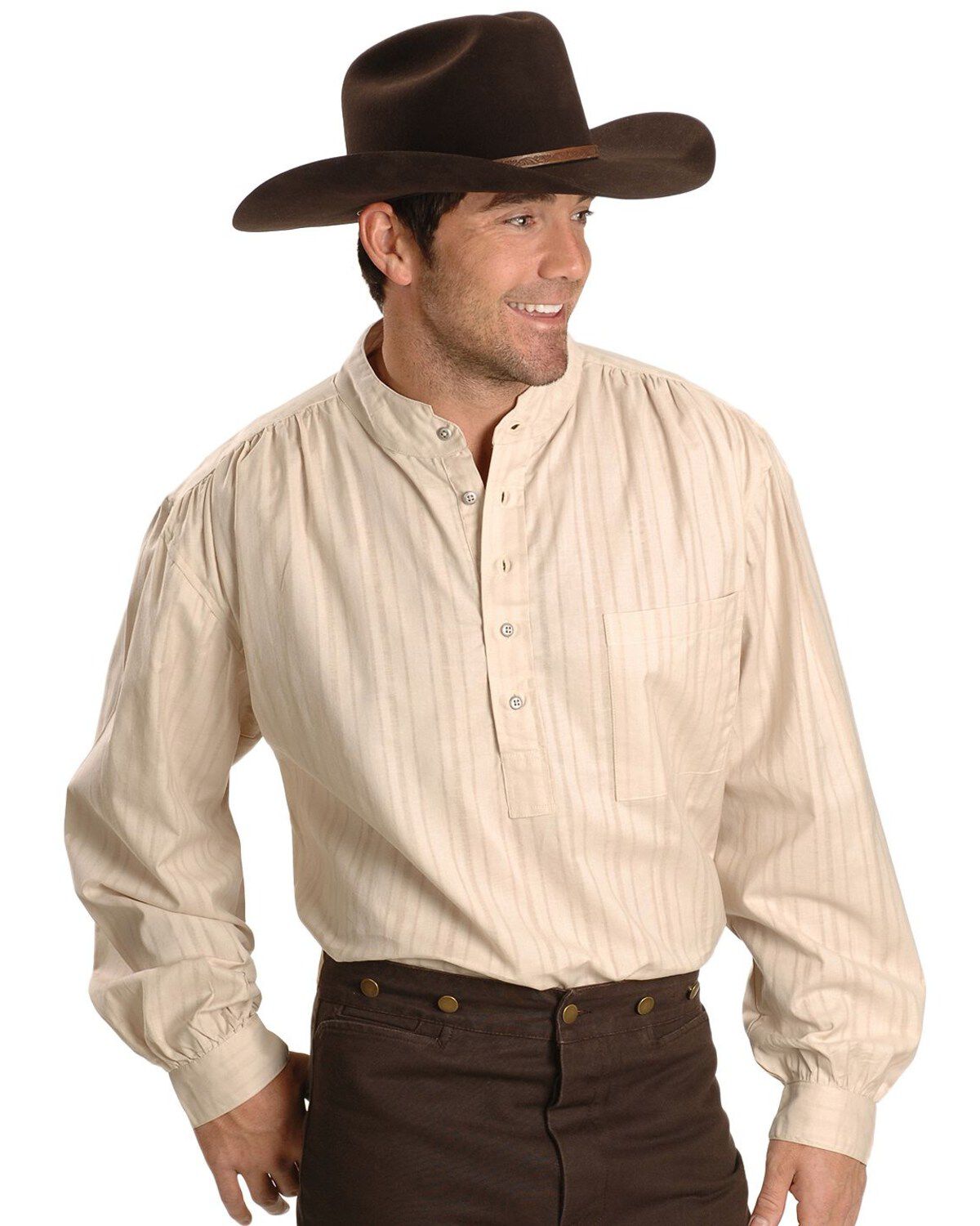 Men's Scully Rangewear by Lightweight Railroader Long Sleeve Western S